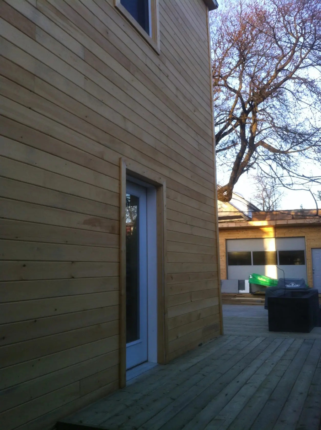 Deck with railing