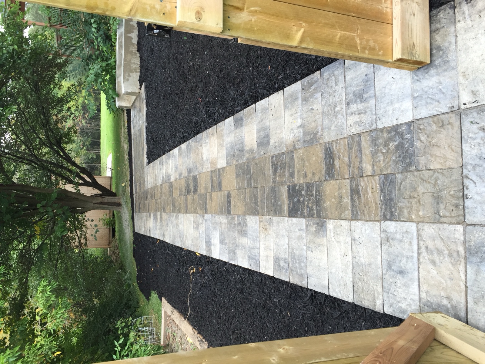 Interlocking patio