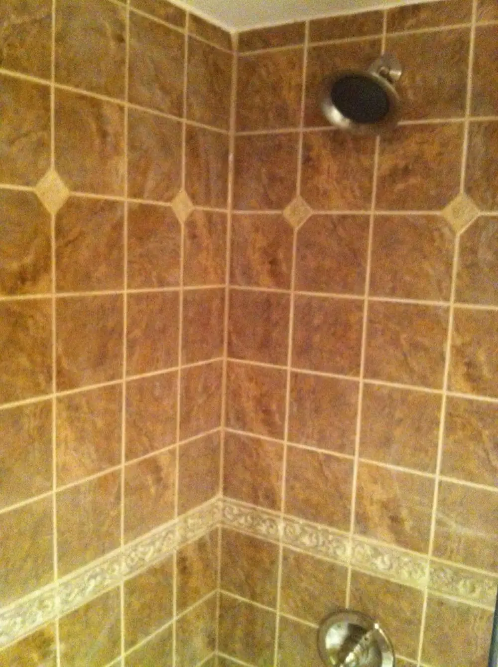 Condo bathroom tile